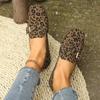 Ladies Shoes 2024 Slip-on Women's Flats Fashion Belt Buckle Daily  Flats Women Hot Sale Leopard Print Plus Size Flat Low Heels