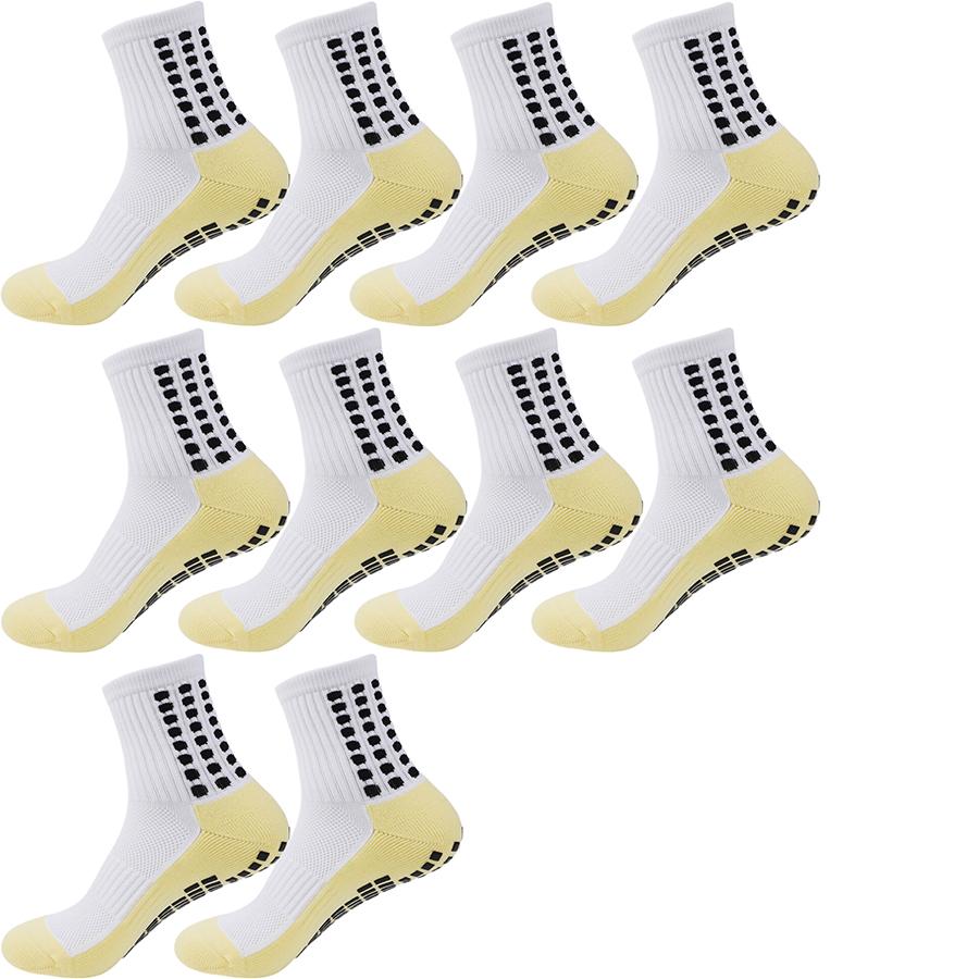 10 пар мужских и женских носков с противоскользящим покрытием, идеально подходящих для бейсбола, американского футбола, баскетбола