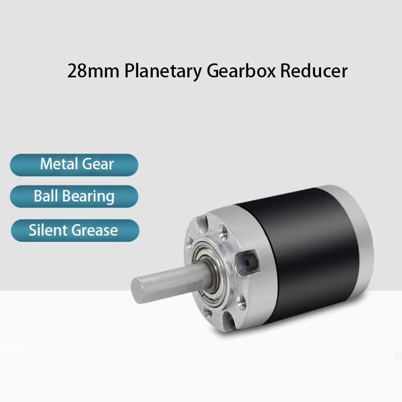 28MM High Precision High Torque Planetary Gearbox Reducer Speed Ratio 3-461 for 385 395