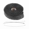 5m Car Insulation Tape Exhaust Heat Wrap with 4 Stainless Steel Cable Ties
