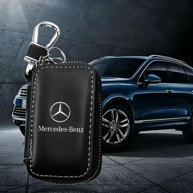 XUY2 Car Key Wallet Housekeeper Key Bag Card Bag For Mercedes Benz B/C/E/S Class W203 W204 W205 W210 W211 W212 W221 Car Accessories