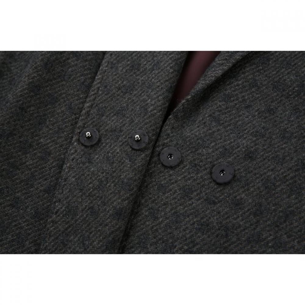 Furina Cashmere Wool Dandy Tailored Collar Coat