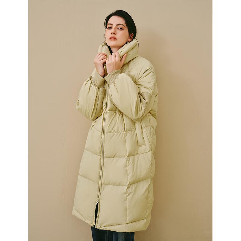 INMAN Women's Lapel Long Duck Down Jacket