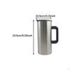 Stainless Steel Pitcher Beverage Container Water Bottle with Lid for Household Hotel