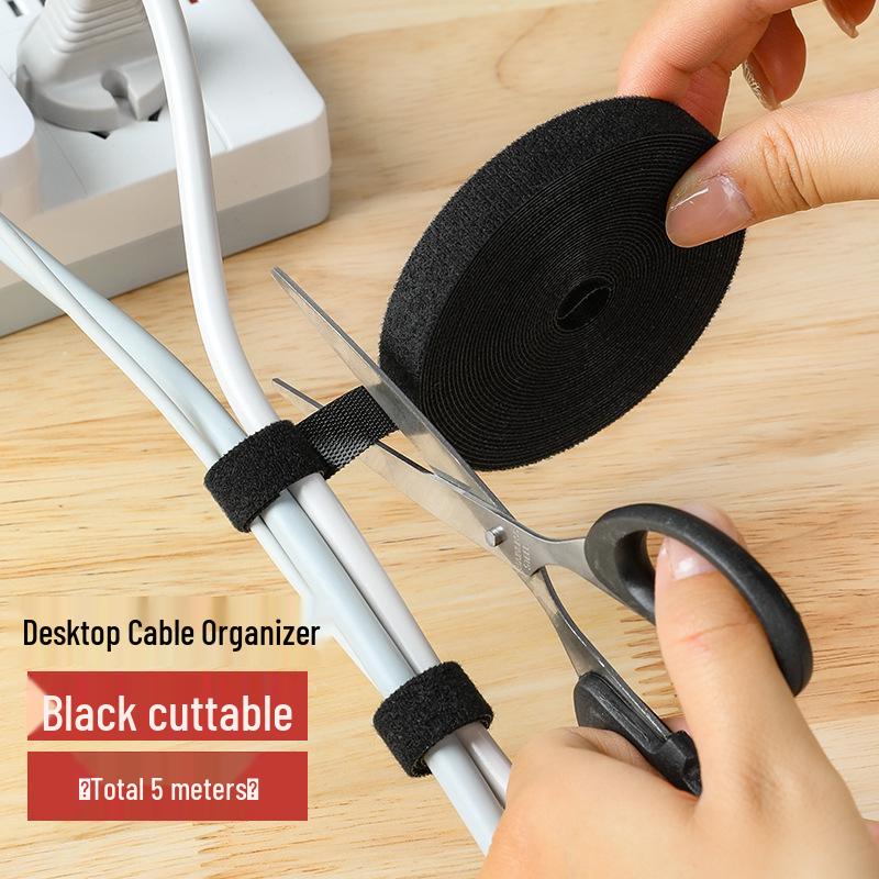 Self-Adhesive Hook & Loop Cable Ties for Cable Management and Organization