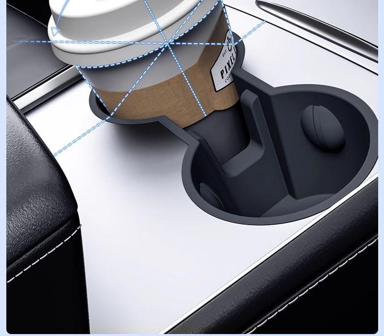 Ограничитель подстаканника, лоток для хранения, стойка для Tesla Model Y/3 - Аксессуары для интерьера