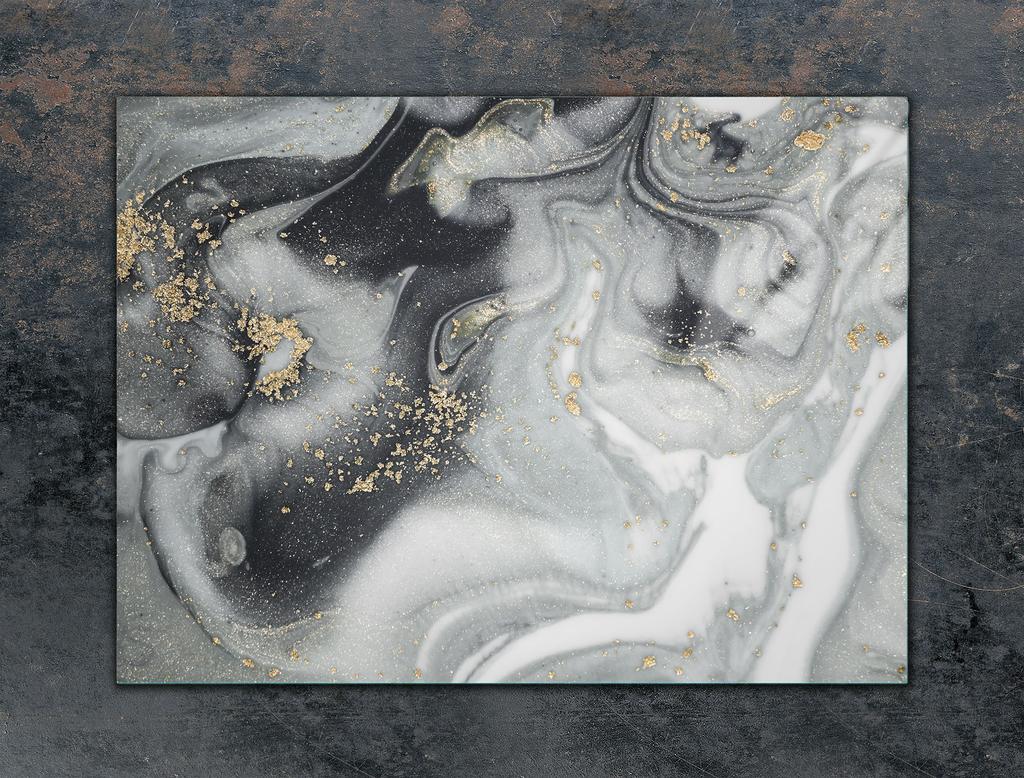 Glass stove top protector 70x52 Marble