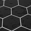 Hexagonal Tile 10 pcs Black 30 x 30 cm