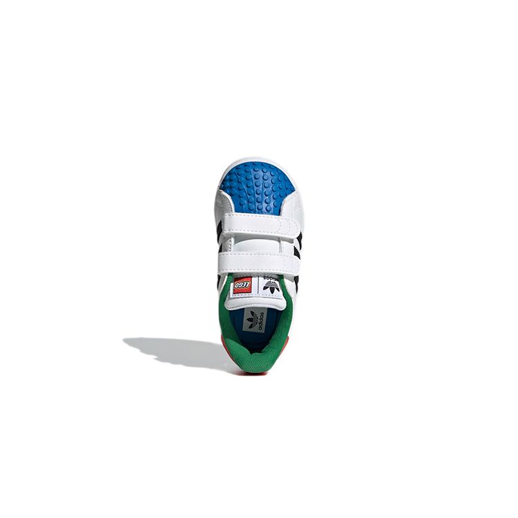 LEGO x adidas Superstar CF I Белые Красные Синие Детские Кроссовки Облачно-Белый Основной Черный H03969