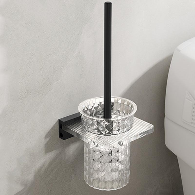 Акриловый стаканчик держатель для туалетной щетки набор алюминиевый настенный серый золотой черный белый туалет щетка полка комплект для ванной комнаты туалет