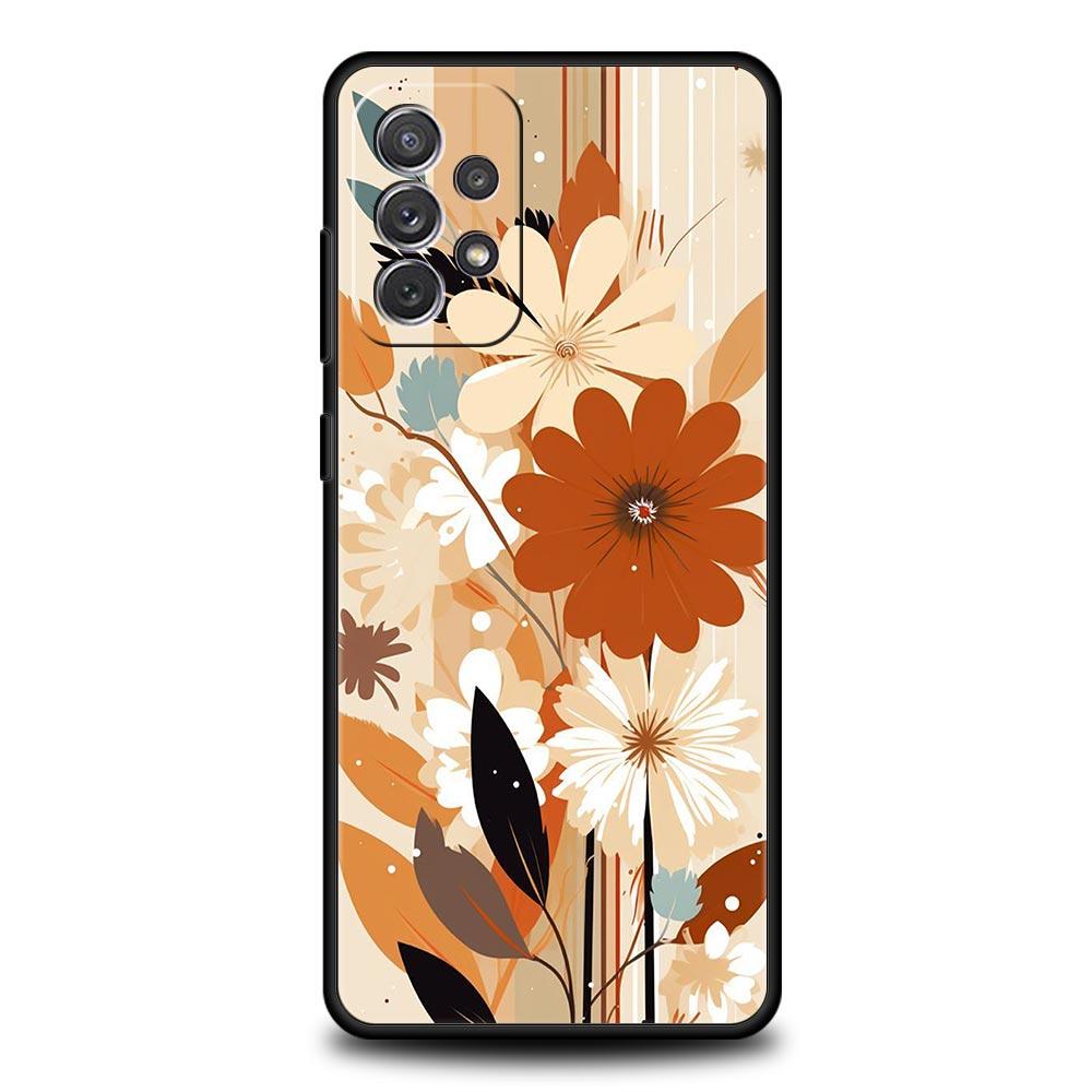 Чехол для телефона с подсолнухом для Samsung Galaxy A17 A07 A55 A35 A25 A15 A05s A33 5G A31 A23 A21s A13 A41 A73 A53 A51 A71 A03s S10