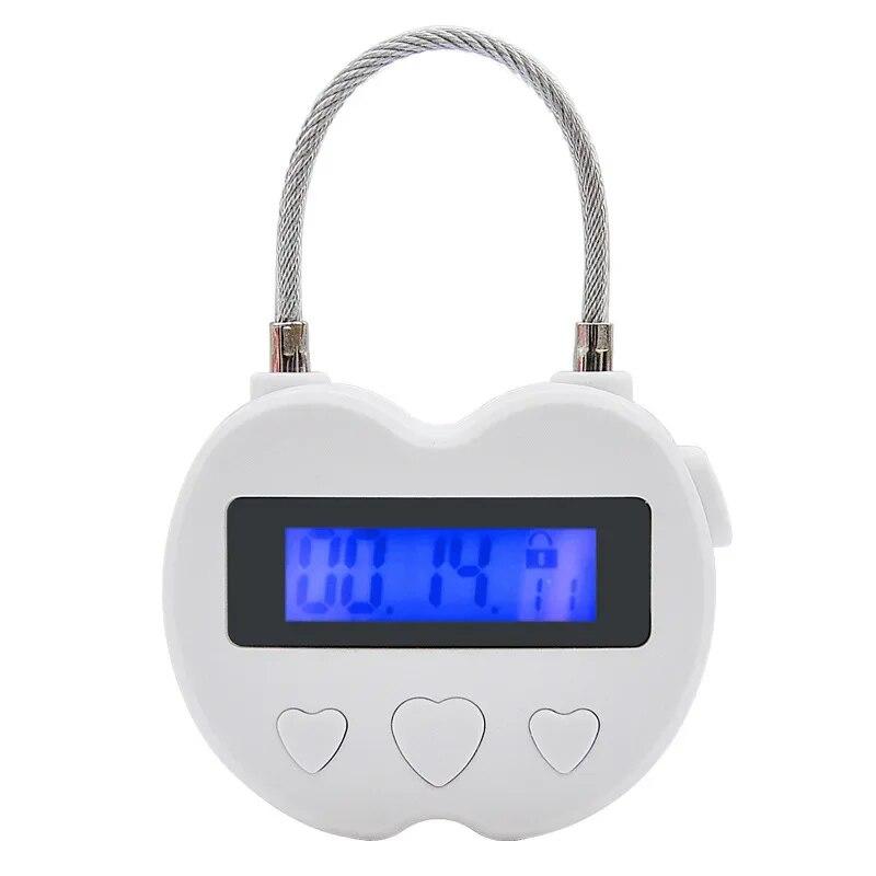 Timer Padlock LCD HD Display Add Backlight Zinc Alloy 99 Hours Max Timing Super Long Standby Anti-addiction Electronic Lock