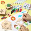 20pcs Wooden DIY Drawing Template Templates With Markes, Children's Drawing Template Drawing Tool Set 20pcs Wooden DIY Drawing