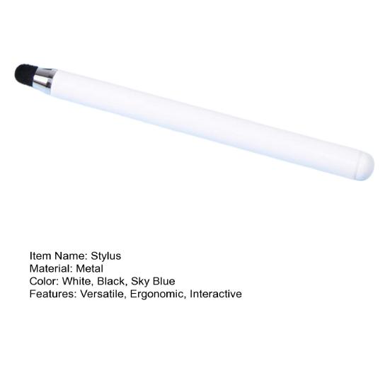 Телескопическая металлическая указка для обучения Универсальный стилус для сенсорного экрана Высокая чувствительность Портативная стилус-ручка с фетровым наконечником для онлайн-занятий Белая доска Большой экран