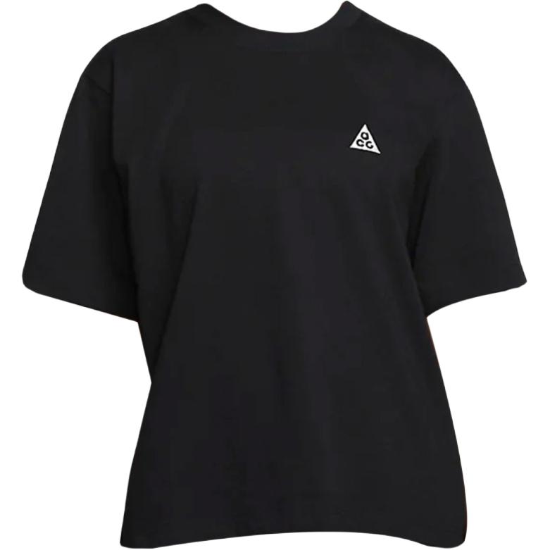 Nike ACG Однотонная футболка с логотипом, с круглым вырезом, с коротким рукавом, женские топы, черная DJ3647-011