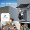 LS VISION 6K 12MP Solar Cameras 4G Sim Outdoor Three Lens 10x Zoom Surveillance IP Wireless CCTV AI Tracking Camara 360 Security Cam V380
