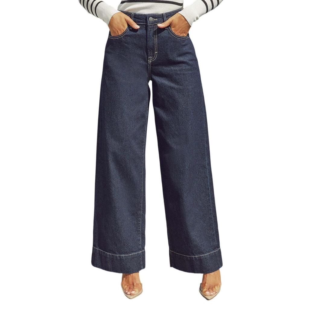 Women's Denim Classic Versatile High Waist Fashionable Trousers