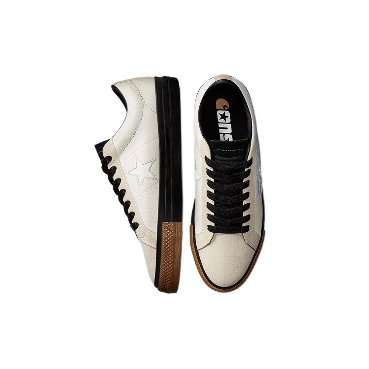 Carhartt WIP x Converse One Star Pro Cons Низкие Белые Черные Унисекс Кроссовки Резина-Мед 172551C