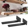 Integrated Invisible L Bracke Wall-Mounted Furniture Board Support Floating Shelf Brackets  Home