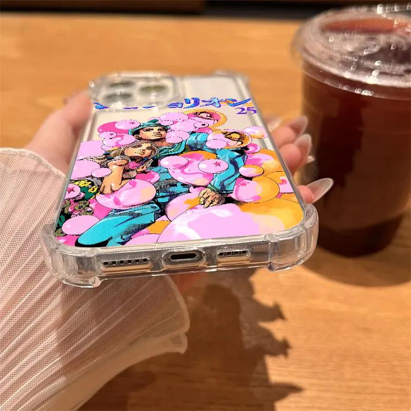 Чехол-подушка от падения с четырьмя углами J-JoJo's Bizarre Adventure для iPhone 17 Air 16 15 14 Plus 13 12 11 Pro Max XS Max X XS