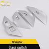 Sagitar Glass Switch Sequin for 19 Models: Window Armrest Lift Button Decorative Frame Sticker