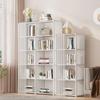 Multi-layer Bookshelf Floor-standing Easy Assembly Storage Cabinet Minimalist Home Display Rack for Ornaments and Open Bookcases