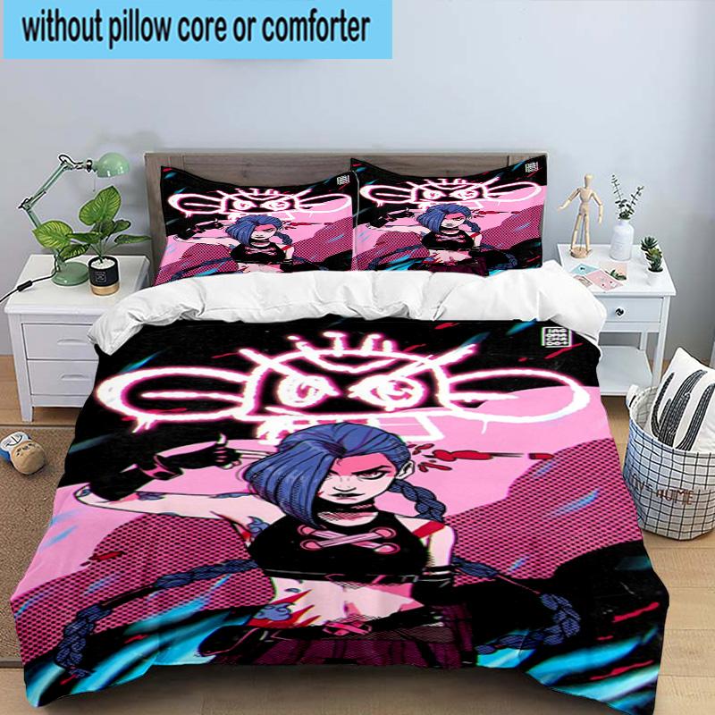 3PCS Fantasy Warrior Jing 3pcs Bedding,Including 3PCS Duvet Cover And 2pcs Pillowcases Perfect for Christmas,Ideal for Bedroom, Dormitory