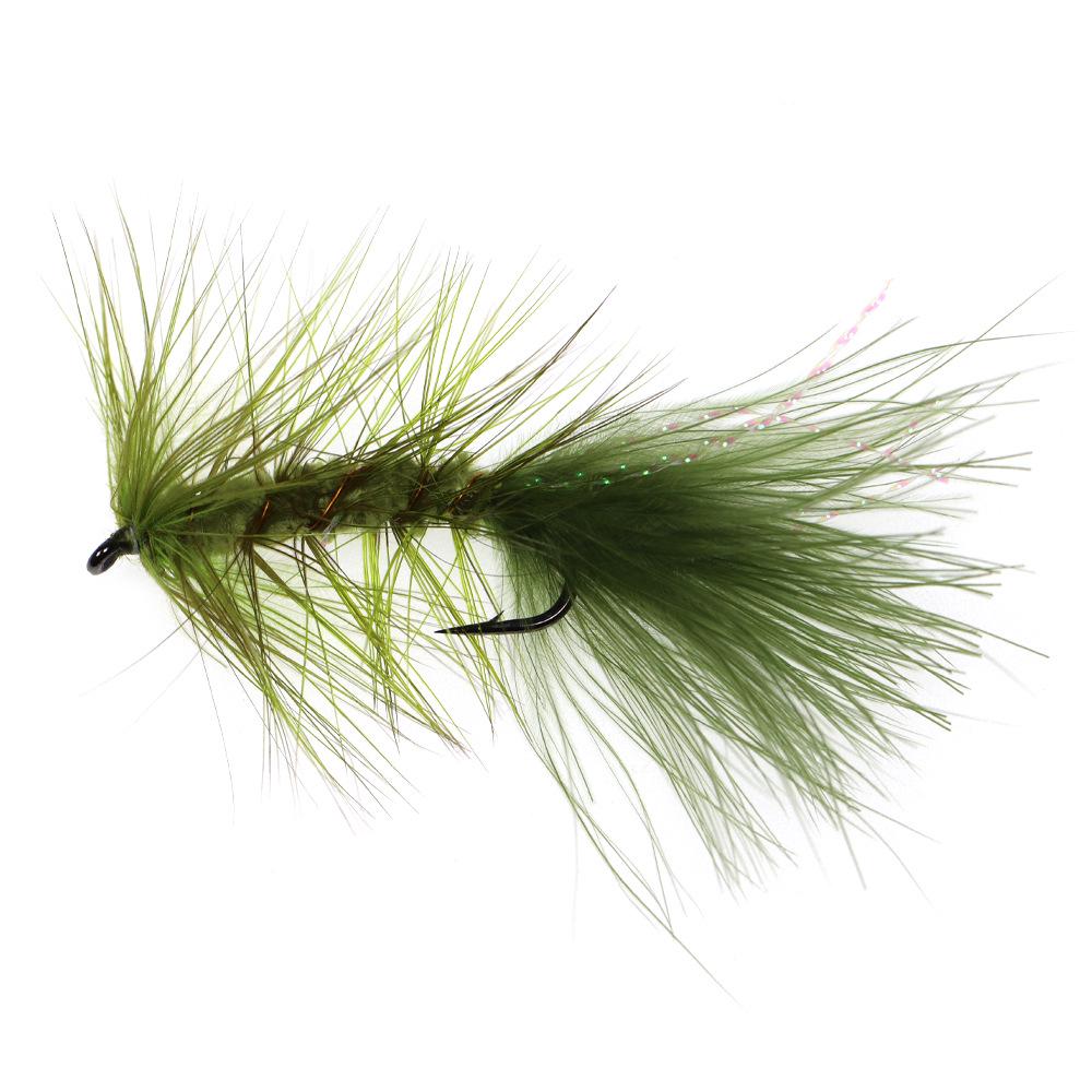 Крючок для нахлыстовой рыбалки Force Eight Ge с медной головкой и мишурой для форели, лосося, окуня, жереха, щуки