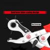 Multi-functional Punch Pliers Round Hole Oval Hole DIY Tool Watchband Strap Household Leathercraft Leather Belt Hole Punch Plier