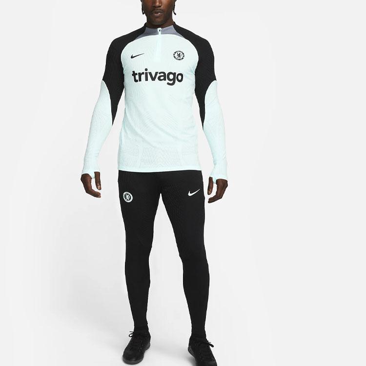 Nike Челси. Мужские вязаные спортивные штаны Strike Elite Третьи Черные DZ0755-010
