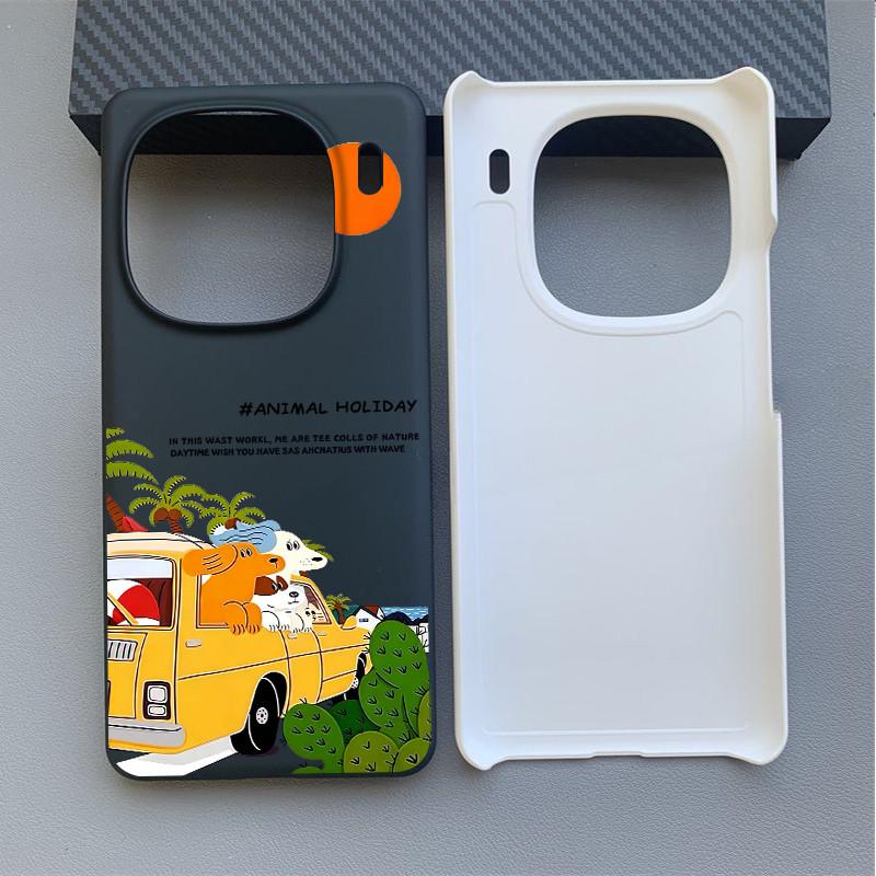 For IQOO 15 Ultra 15R/13/12 NEO 11/Neo 10 Z10 Z11 Turbo Z9 "Animal Holiday" Micro Matte Hard Phone Case/ Z9X Z8X Z7i NEO 9 Half Wrap Shockproof  Cover