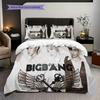 Urban Icons Big Bangs Bold Statement Bedding (1 * duvet cover + 2 * pillowcase, without core) 2D Flat Duvet cover and pillowcase