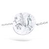 [R1571] - Silver Bracelet 'Antique Greece' Silver (rhodium) - 15 Mm (pegasus)