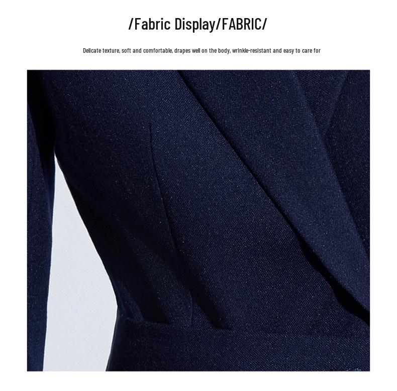 Элегантный женский костюм-блейзер с длинным рукавом: Современный, Роскошный, Стройнящий, Повседневный, Идеальный для Рабочего места или Проведения Мероприятий.