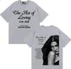 Hot Singer Olivia Dean The Art of Loving New Album Fashion 2026 summer Short Sleeve Top Men Casual Pure Cotton Cozy Tshrits