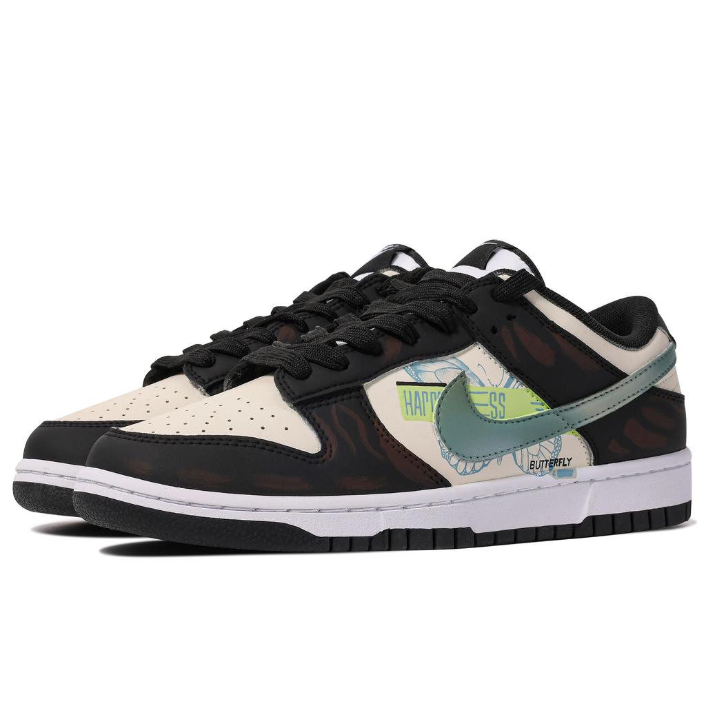 Nike Dunk ADCDAVINCI Custom BUTTERFLY Slip Resistant Abrasion Resistant Slip Resistant Abrasion Resistant Low top DD1391-100(TeamM-BUTTERFLY)