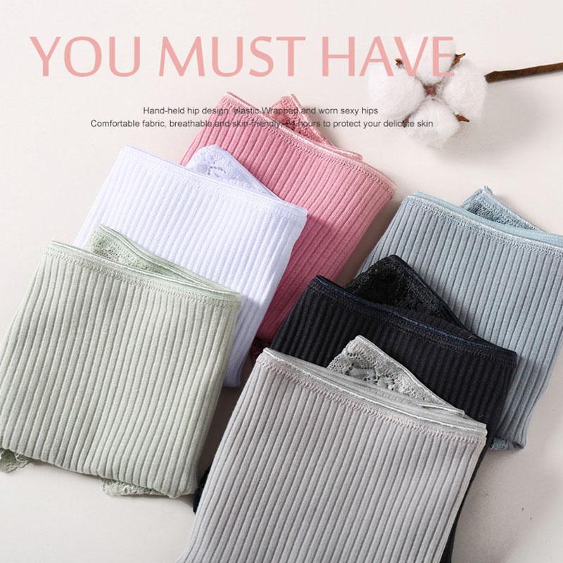 Женские хлопковые трусы M-2XL, 3 шт./компл., нижнее белье с низкой посадкой, модные лоскутные кружевные трусы, женские мягкие трусы, нижнее белье 2022
