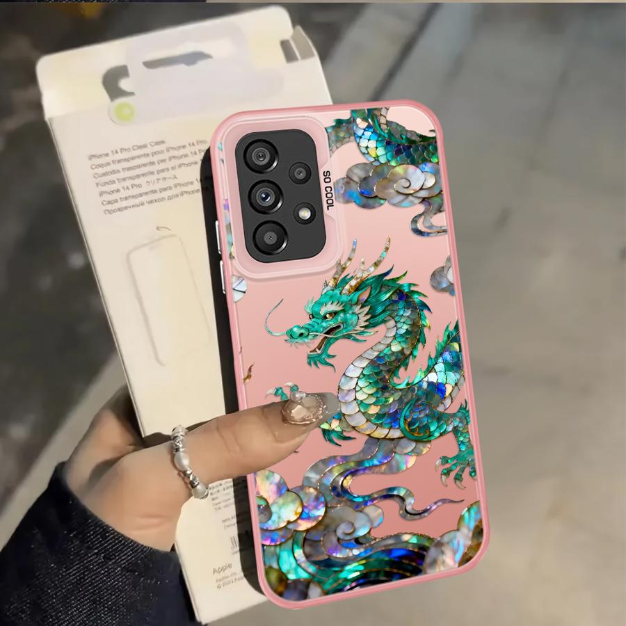 Чехол для телефона Samsung Galaxy A31 A12 A13 A14 A35 A17 A20s A24 A25 A21s A23 A26 A15 A16 A34 Креативный Тигр Дракон