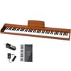 TORTE Digital Piano, 88 Keys, Semi-Weighted Keys, Full Scale, Japanese Language, 128 Voices, Wooden Case, Light Brown, TDP-SP03/LB (Includes Sustain P