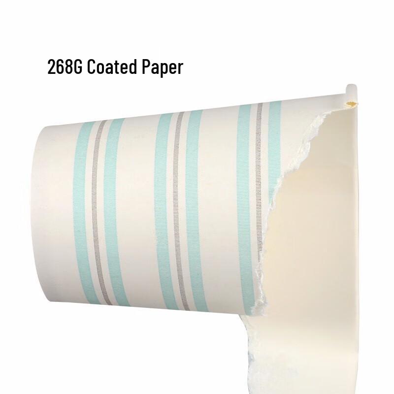 Deli Thickened Disposable Paper Cups, 50-Count (10-Pack)