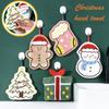 1/3Pcs Christmas Coral Fleece Hand Towels for Kitchen Bathroom Cartoon Gingerbread Man Snowman Tree Design Towel New Year Gifts