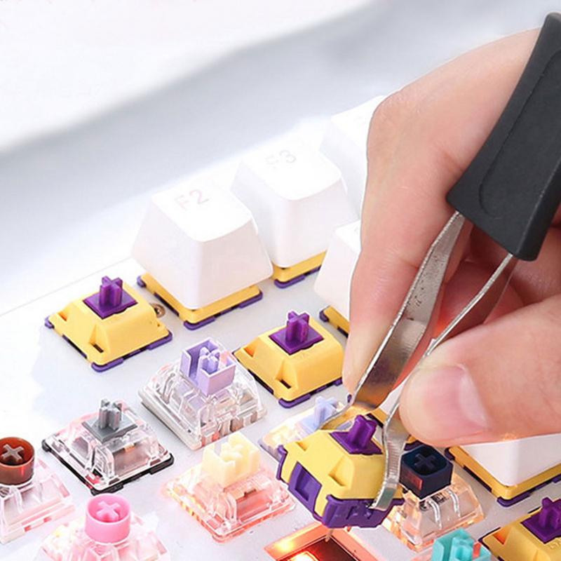 Новый Многоцелевой Металлический Механический Клавиатурный Съемник Колпачков Клавиш Универсальный Съемник Ножек Клавиш Экстрактор Кнопок Аксессуары для Клавиатур