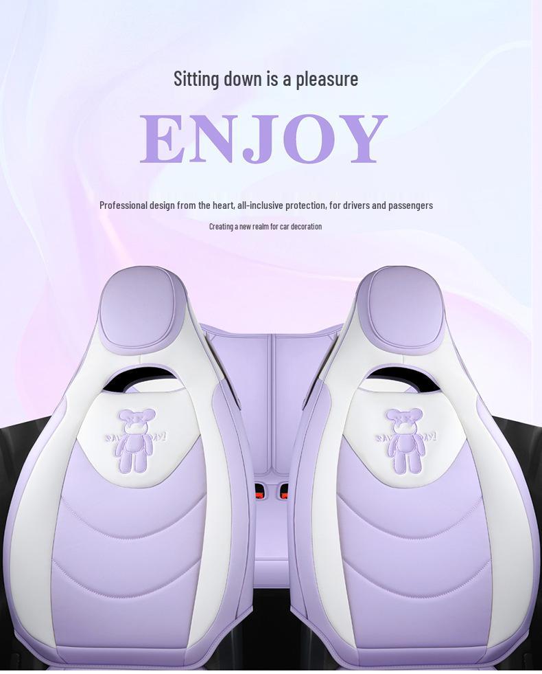 Wuling Hongguang Mini EV Leather Cartoon Car Seat Cushion