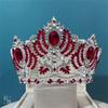 Elegant Crystal Crowns Comb for Women Princess Stylish Crystal Crowns Efficient Tiaras with Colorful Stone and Comb