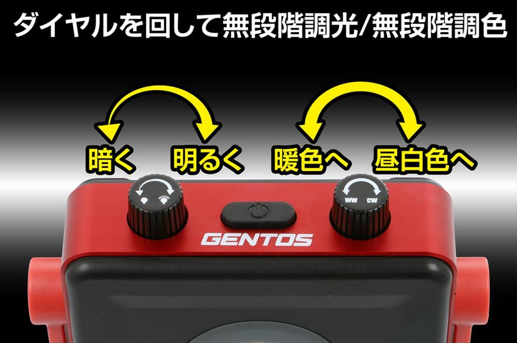 GENTOS Светодиодный прожектор Рабочий свет USB Перезаряжаемый 1000 люмен 6 часов освещения Пылезащитный Водонепроницаемый Использует специальный перезаряжаемый аккумулятор Ganz [Яркость]