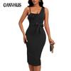 Women's Sexy Bead Slit Dress Belt Single Shoulder Adjustable Buckle Evening Dress