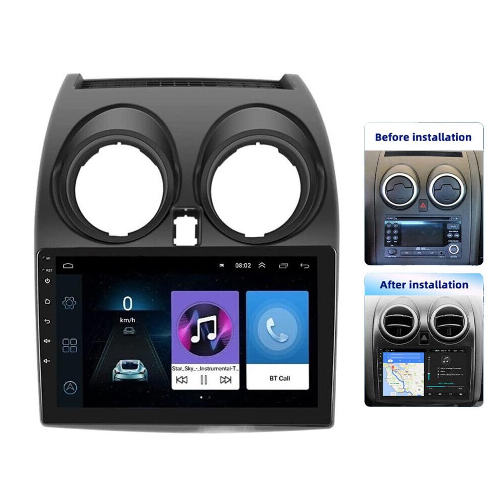 9-дюймовый автомобильный радиоприемник GPS Navi Android 10.0 DAB+ WIFI BT FM DAB 2+32 ГБ совместим с Nissan Qashqai J10 2007-2016