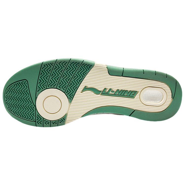Мужские баскетбольные кроссовки Li Ning Shao Bu Ru Chuan 937 Deluxe Hi 1807 Collaboration Limited Edition с высоким берцем, цвет белый зеленый AGBQ135-1