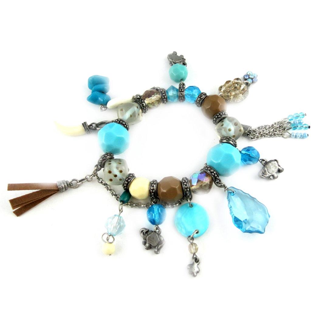 Les Trésors De Lily [E0447] - Дизайнерский браслет «Душка» бирюзового цвета