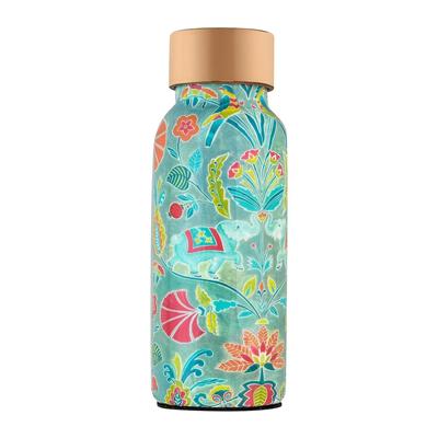 Медная бутылка для воды с принтом (450 мл), Printed Water Copper Bottle,  OGGN